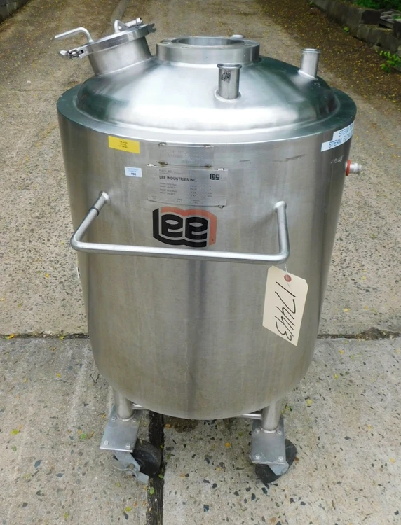 Used LEE JACKETED PROCESS TANK 200 LUDBT Stainless Steel Tanks New Jersey US | Champion Trading Corporation #424689