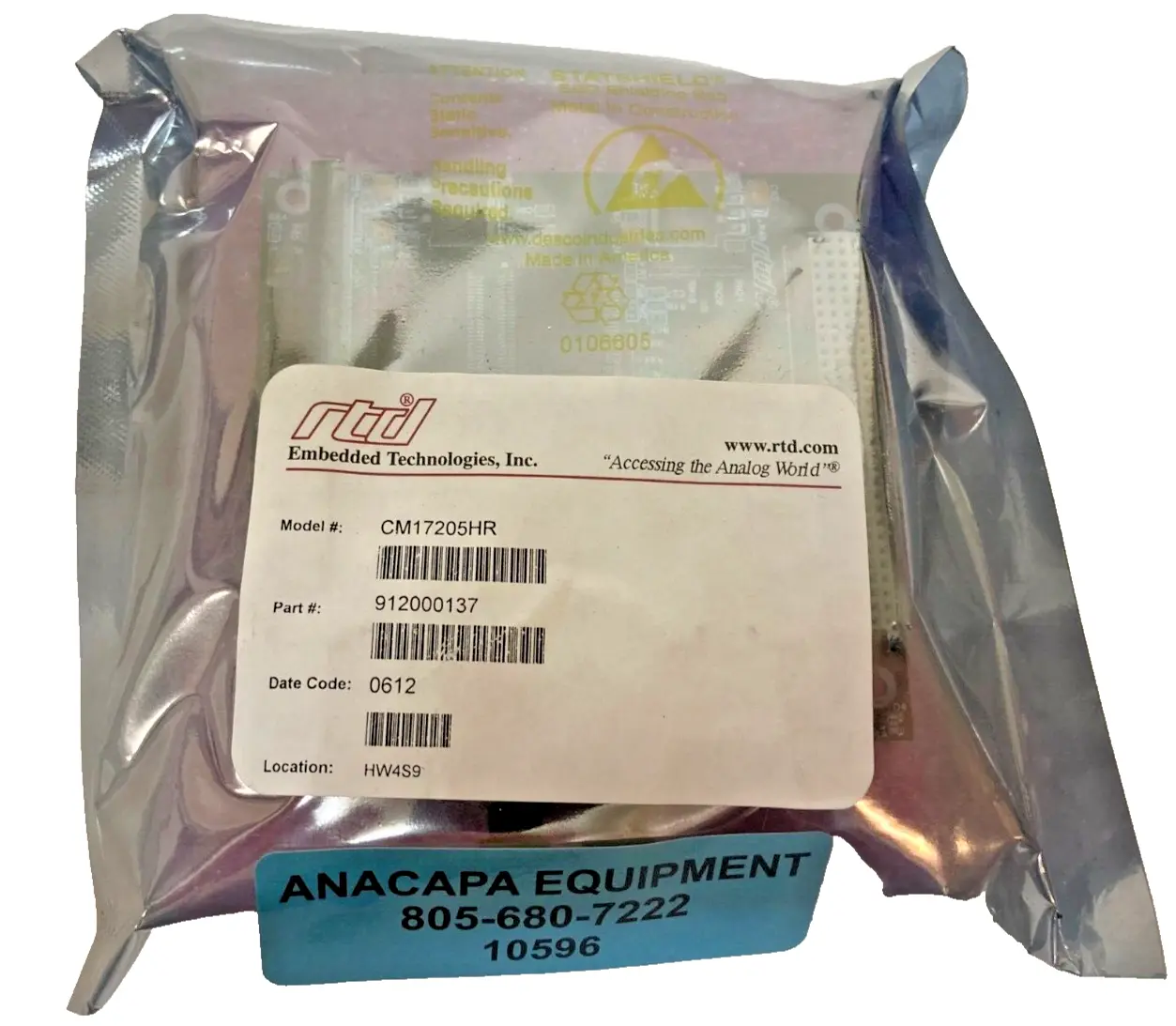 NEW RTD Embedded Technologies CM17205HR