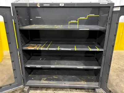 STRONGHOLD MODEL #55-LD-243-BL-SL-SRPG HEAVY DUTY CABINET W/ SEE-THROUGH DOORS: YOBRO #24115