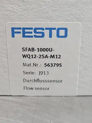 Festo SFAB-1000U-WQ12-2SA-M12 flowmet Loc5D34