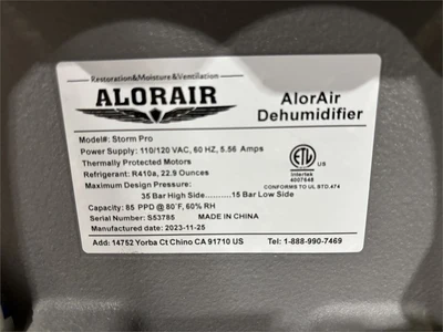 Used ALORAIR "STORM PRO" Dehumidifiers Texas US | MachineryMax #1488157