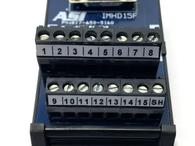 Used ASI Terminal Block Interface Module, D-Sub Female Connector 125V 2.5A Input / Output Modules Michigan US | Maverick Industrial Sales #1496170