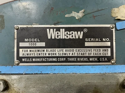 Wellsaw 1000 Horizontal Saw