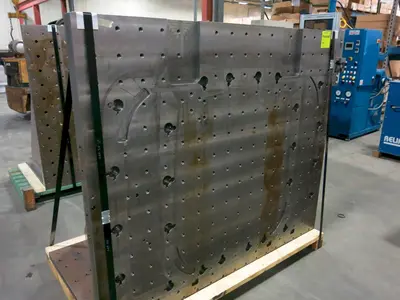 Used _UNKNOWN_ 5' 10" W X 5' HT. FACE Precision Angle Plates Minnesota US | Orca Machine Tools, Inc. #1267009