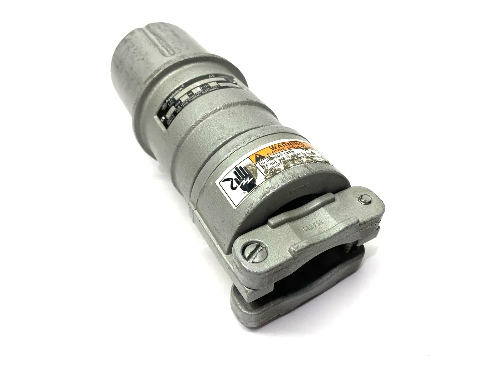 USED APPLETON INDUSTRIAL WEATHERPROOF SLEEVE W/ MALE PLUG 3 POLE 100A