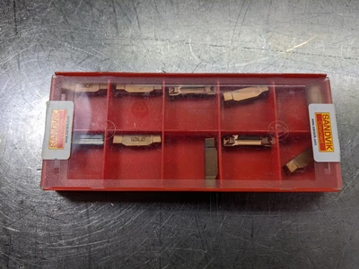 Sandvik Carbide Grooving Inserts QTY10 N123K2-0635-0008-GF 1125 (LOC2703C)