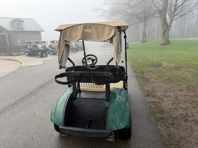 (1) 2017 E-Z-Go golf cart with a Kawasaki gas engine, model 625111G01, includes canopy, ball cover, ...