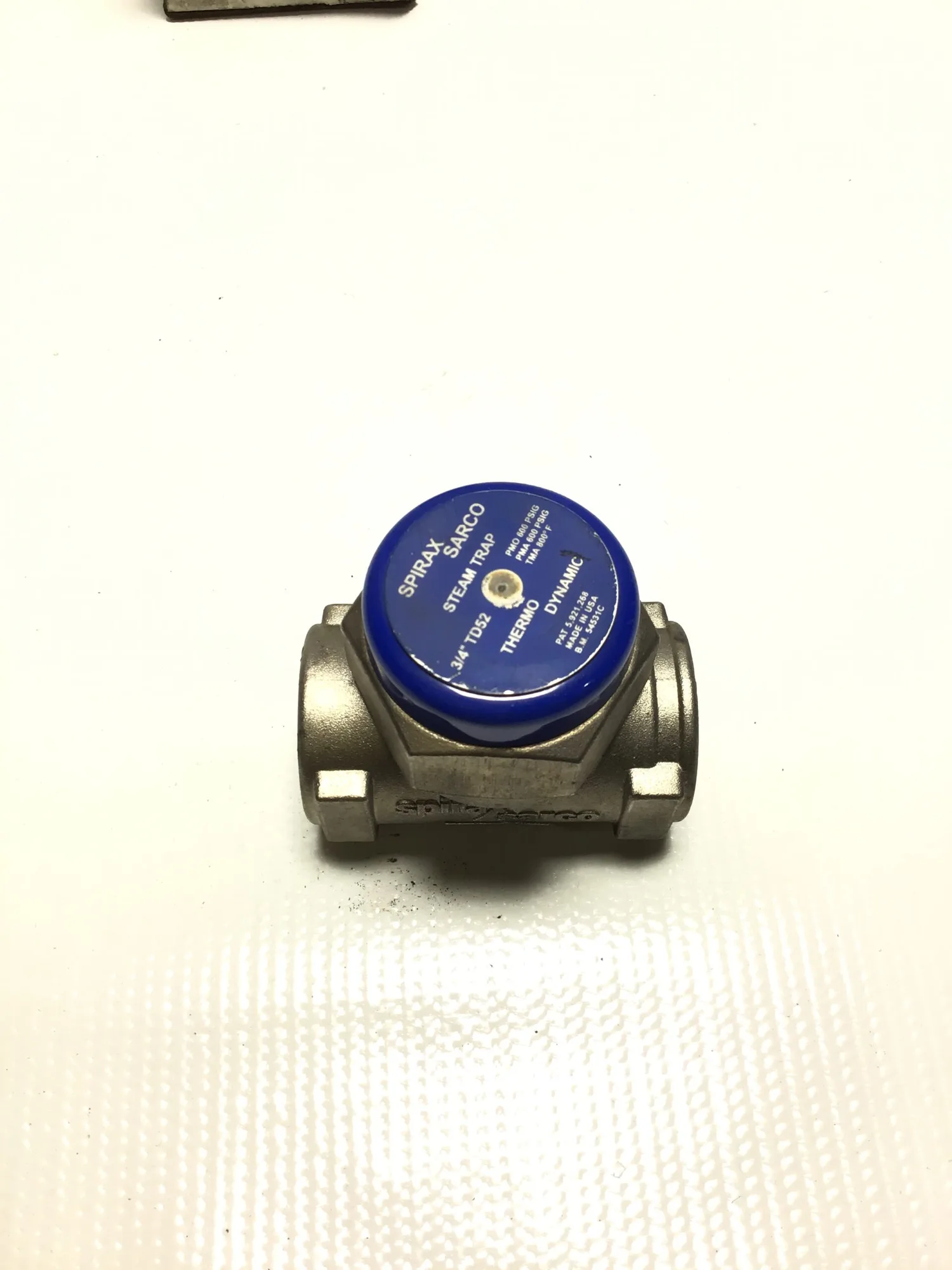 Spirax Sarco TD 52 Steam Trap Cool Blue Thermo Dynamic Valve