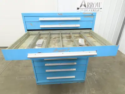 Nu-Era Modular Tool Storage Cabinet 10 Drawer 45x28x61" Stanley Vidmar Lista