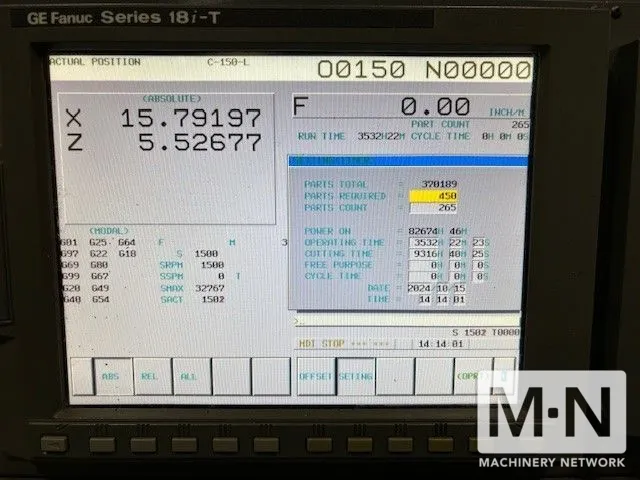Hardinge Conquest GT CNC Gang Tool Lathe, 2001 | Machinery