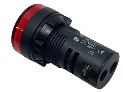New | in-Stock AutomationDirect LED Indicator Light 22mm Red 24V AC/DC LOT OF 2 Light Source Equipment Michigan US | Maverick Industrial Sales #1399897