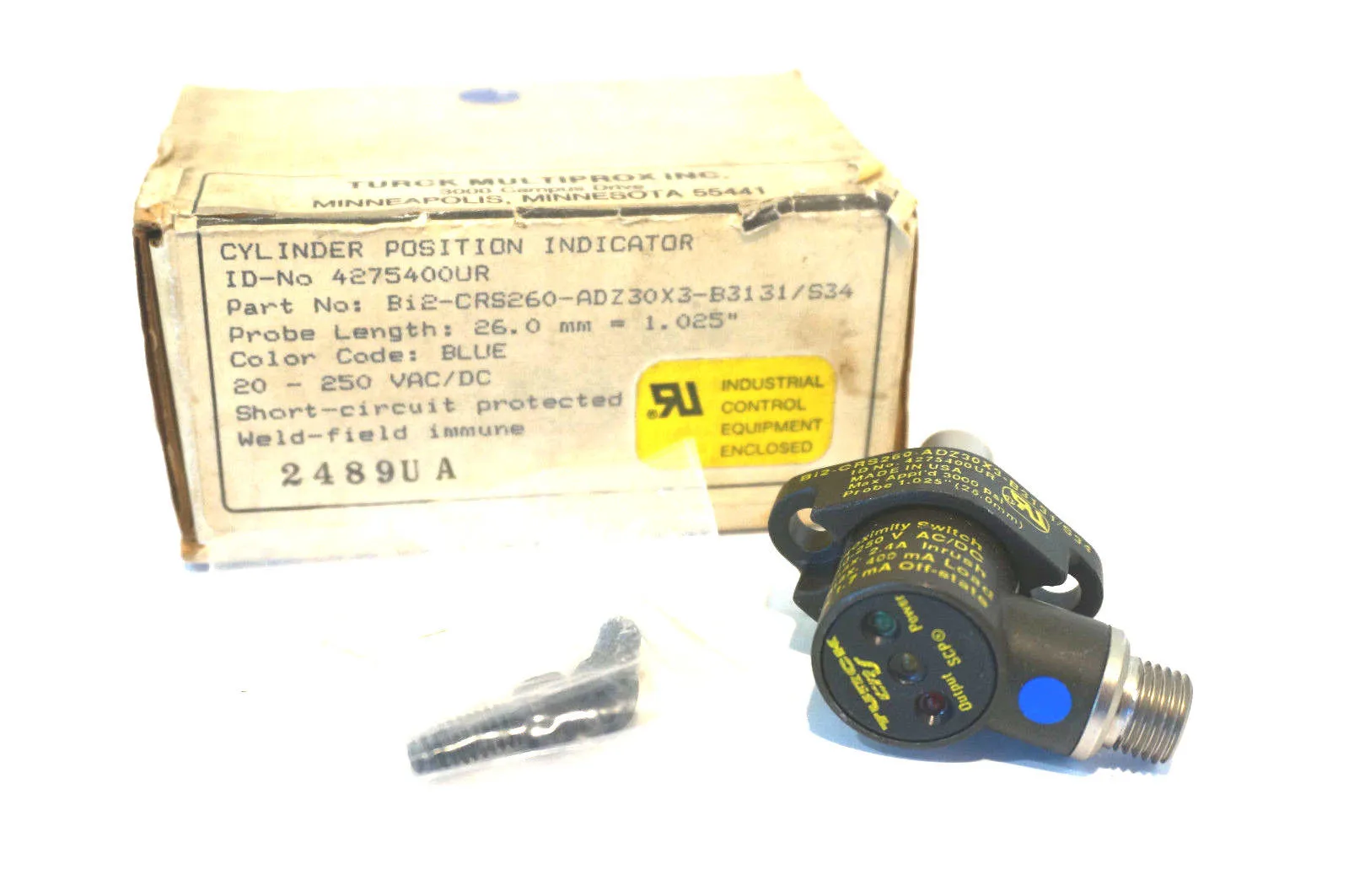 NEW TURCK BI2-CRS260-ADZ30X3-B3131/S34 PROXIMITY SWITCH BI2CRS260ADZ30X3B3131S34