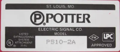 NEW POTTER PS10-2A PRESSURE SWITCH PS102A