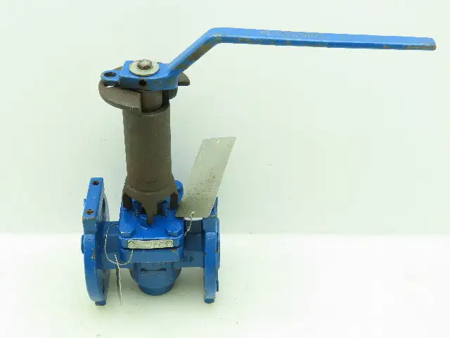 Fluoro Seal L152F Sleeved Plug Valve 1" Flanged 4-Bolt Raised Face Class 150 WCB