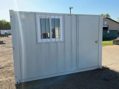New 11’ Job Site Storage Container, 133-1/2” long x 80” Wide x 88-1/2” tall overall, Swing Doors on ...