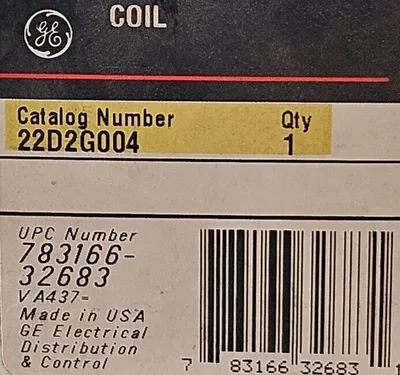 General Electric 22D2G004 Coil. Loc4D-21