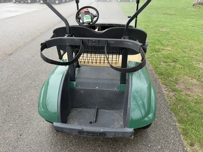 (1) 2014 E-Z-Go golf cart with a Kawasaki gas engine, includes canopy, ball carrier, fold-down winds...