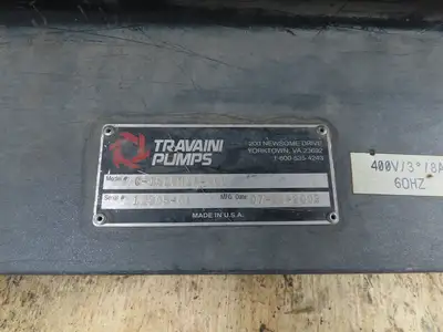 Travaini TRVB 40-200 Liquid Ring Vacuum Pump 7.5kw 230/460V 3Ph C-161VM1A-400