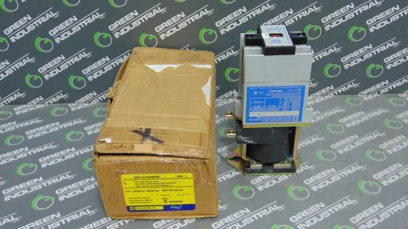 Square D 8501XUDO08V67 DC Utility Control Relay Ser. A 250VDC Coil 12 Poles Used