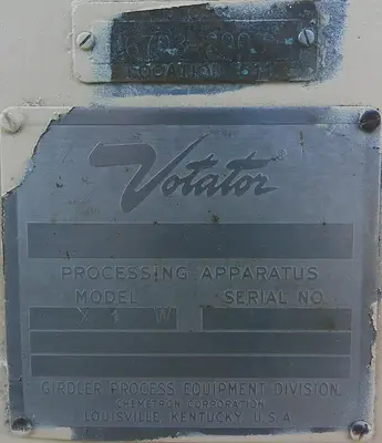 SPC8698  Heat Exchanger Votator scrape surface heat exchanger, Stainless Steel