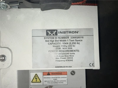 Instron Model 3366 Table Mounted Materials Testing System
