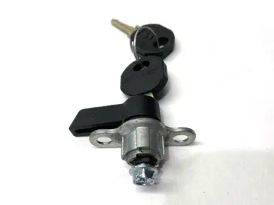 USED HOFFMAN WING KNOB LATCH W/ 2 KEYS 1.54" X .65" X .46" 51370