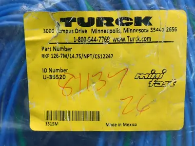 NEW TURCK RKF1267M/14.75/NPT/CS12247