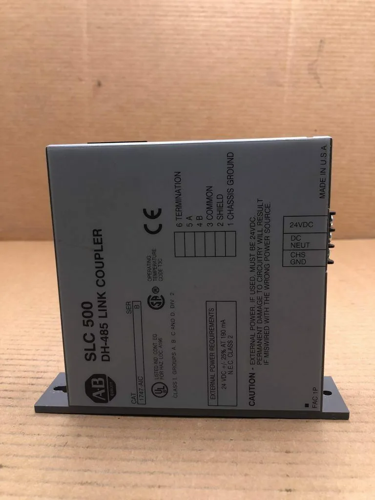Allen Bradley 1747-AIC SLC 500 DH485 LINK COUPLER