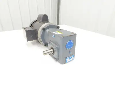 US Motors T34C2JCR Gearmotor .75Hp 115/230V 1PH 60:1 Reducer 29rpm F718-60-B5-6