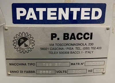 USED BACCI TSG-2T ROUND-END TENONER