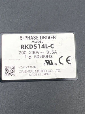 Used Oriental Motor RKD514L-C Motor Controllers California US | Davliegogo LLC #1706935