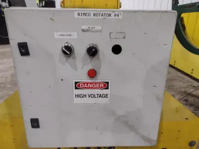 11,600 LBS RIMCO MODEL #R5-2450 ROTATOR POWERED I-BEAM ROLLOVER / ROTATOR MACHINE: STOCK #23597