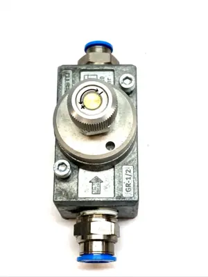 USED FESTO ONE-WAY FLOW CONTROL VALVE G1/2 FEMALE THREAD PNEUMATIC 3720
