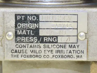 Foxboro 821GM-IS1NL2 Pressure Transmitter 1/2"NPT 12.5-65vdc