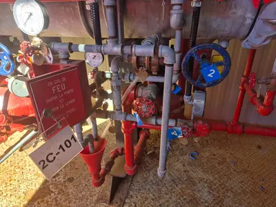 Containerized Foam Fire Suppression System w/ Deluge Valve, Potter Controls & Piping Manifold