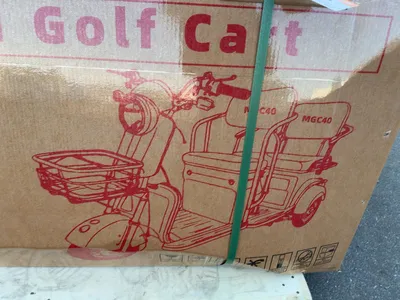 New SDLANCH MGC40 3-Wheel Mini Electric Golf Cart / Scooter, 60 Volt, 600 Watt Motor, Three Speed, 2...