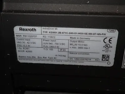 USED REXROTH KSM01.2B071C24NS1HG0SENND7NNFW