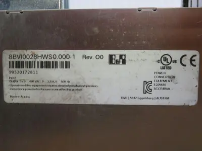 Used B&R 8BVI0028HWS0.000-1 Power Inverters Texas US | Aucto #1308398