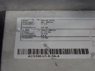USED ABB ACS550U1012A4