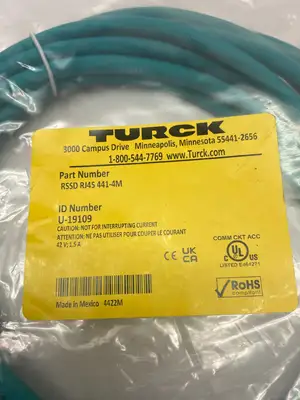 NEW TURCK DOUBLE ENDED ETHERNET CONNECTION CORDSET