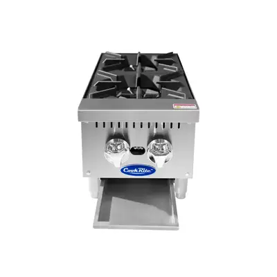 New | in-Stock Atosa New Atosa ACHP-2 HD 12" Countertop Gas (2) Burner Hotplate with Total 64,000 BTU Hot Plates Illinois US | Falcon Restaurant Supply #1375222