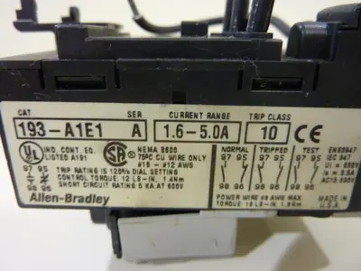 USED ALLEN BRADLEY 193-A1E1 SER A