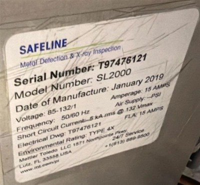 Used SAFELINE _UNKNOWN_ Checkweighers - Combination Metal Detector Connecticut US | DMC Industries #1281938