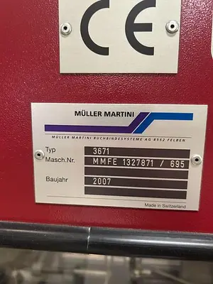 USED 2007 MULLER MARTINI MERIT-S THREE KNIFE TRIMMER