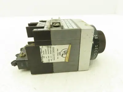 TE Connectivity 2412VD Overcurrent Time Delay Relay 1/4 Hp 240VAC 10A 2.5-50 Sec