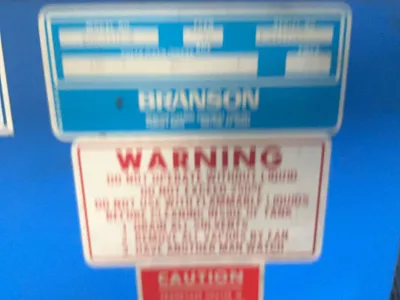 Used BRANSON PSD1216R Degreasers Ohio US | HGR 24 #1176373