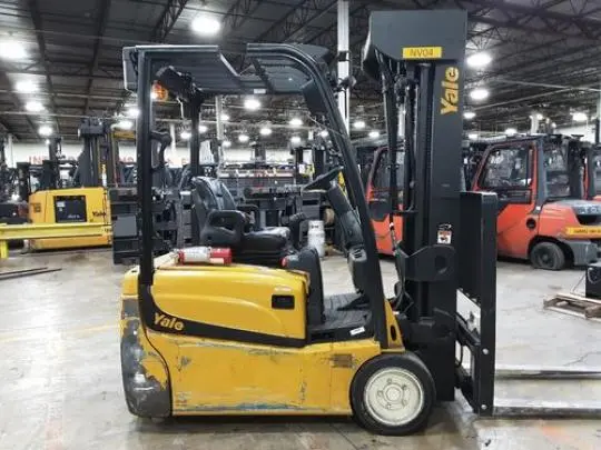 Used 2021 YALE ERP040 3-Wheel Stand up Electric Counterbalance Forklifts Ohio US | Russell Equipment #756582