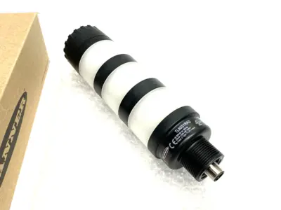 USED BANNER ENGINEERING CORE SERIES 50MM LED TOWER LIGHT W/ AUDIBLE IND. 3-COLOR 83214
