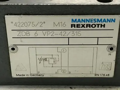 USED REXROTH ZDB 6 VP2-42/315