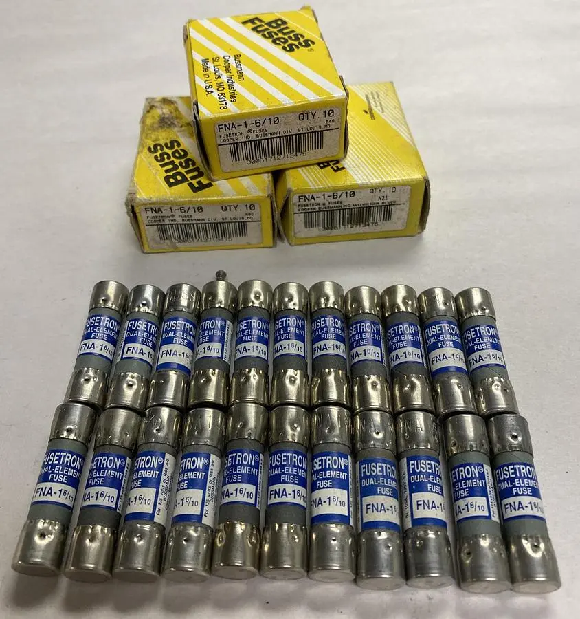 New | in-Stock COOPER BUSSMANN FNA-1-6/10 Miscellaneous Equipment (Electrical & Power) Ohio US | Surplus Asset Holdings #1235720